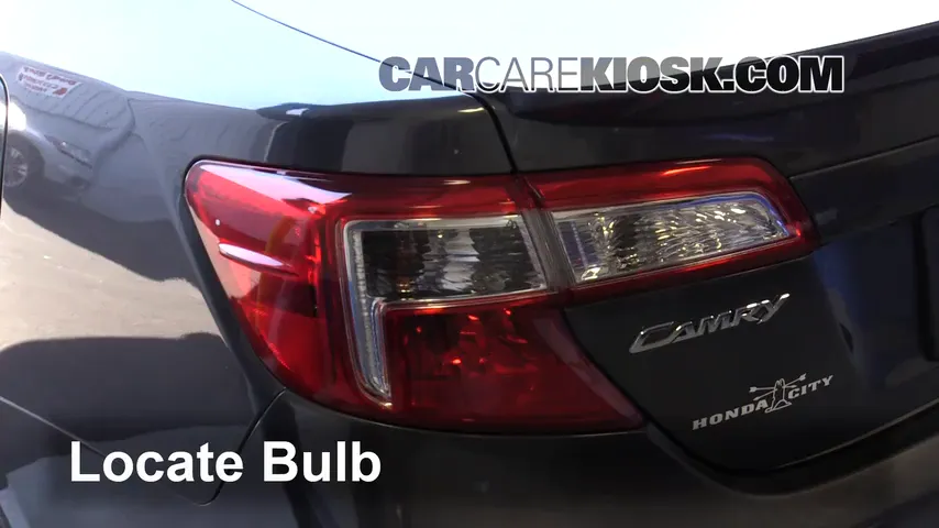 2014 Toyota Camry SE 3.5L V6 Lights Reverse Light (replace bulb)